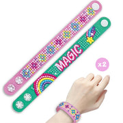 DIY Diamond Bracelet Kit for Kids – Sparkle Gem Craft Set, Makes 2 Wristbands