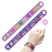 DIY Diamond Bracelet Kit for Kids – Sparkle Gem Craft Set, Makes 2 Wristbands