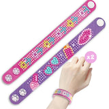 DIY Diamond Bracelet Kit for Kids – Sparkle Gem Craft Set, Makes 2 Wristbands