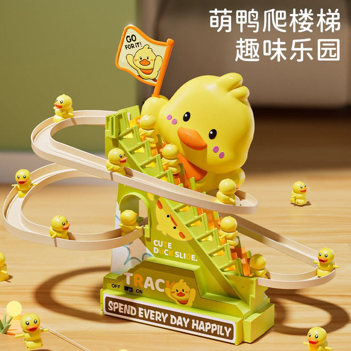 Cute Chick Spiral Track Toy – Rolling Slide Tower for Toddlers & Kids