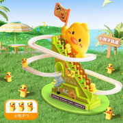 Cute Chick Spiral Track Toy – Rolling Slide Tower for Toddlers & Kids