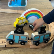 Wooden City & Vehicles Play Set