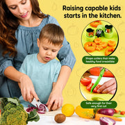 Montessori Toddler Knife Set - Safe Real Cooking Tools