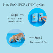 OLIPOP x TFD Crisp Apple Interactive Snuffle Dog Toy