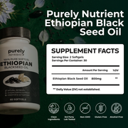 Purely Nutrient Ethiopian Black Seed Oil