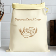 Premium 100% Cotton-Beeswax Bread Bags by Lorine™