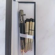 Stress Relief Bolt Action Work Pens, Great for Stress Relief Fidgeting, 62%-68% Copper Brass, Tactical Bolt Action Pen