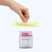 Handmade 90 Day Bible Verses Jar (Free Christian Gift Box)