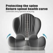 Ergonomic Memory Foam Seat Cushion with Lumbar & Back Support. Relieves Back Pain. Reduces Pressure