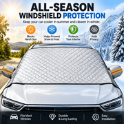 🚗 Magnetic Windshield Cover – All-Season Sun. Snow & Frost Protector for Cars. SUVs & Trucks