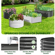 18" Tall 12x3 ft Rust-Resistant Raised Garden Bed