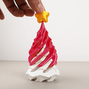 🎄 3D Printed Multicolor Christmas Tree Spiral Stacking Toy
