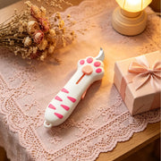 Cute Cat Claw Craft Knife, Creative Unboxing Tool, Stainless Steel Blade, Office Cutting Supply, Ideal for Home Office School, Perfect Gift, angel cat, black cat look, Open package, outie kitty cats, squishy cat