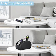 Fintie 5-Compartment Vegan Leather Remote Control Holder - Desk Organizer, Office Accessories, Media Controller Storage for Home & Office Use