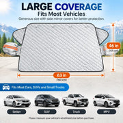 🚗 Magnetic Windshield Cover – All-Season Sun. Snow & Frost Protector for Cars. SUVs & Trucks