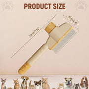 Self-Cleaning Pet Flea Comb & Grooming Brush