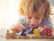 Wooden Magnetic Number & Letter Train Toy