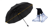 ☔12-Rib Large Foldable Windproof Umbrella