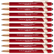 Bible Verse Ballpoint Pen Set (10PCS)