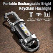 🔥Buy 1 gte 1 free🔥Portable Rechargeable Bright Keychain Flashlight