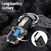 🔥Buy 1 gte 1 free🔥Portable Rechargeable Bright Keychain Flashlight