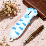 Cute Cat Claw Craft Knife, Creative Unboxing Tool, Stainless Steel Blade, Office Cutting Supply, Ideal for Home Office School, Perfect Gift, angel cat, black cat look, Open package, outie kitty cats, squishy cat