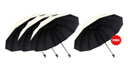☔12-Rib Large Foldable Windproof Umbrella