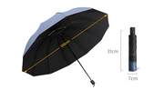☔12-Rib Large Foldable Windproof Umbrella