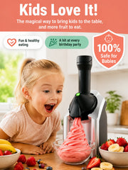 🔥46% OFF + Free Shipping｜One‑Touch Automatic Fruit Ice Cream Maker
