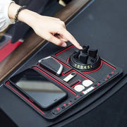 4-in-1 Car Anti-Slip Phone Pad | Phone Holder + Aromatherapy + License Plate + Glow Mat