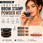 🥳2026 HOT SALE-50,000+ SOLD!💥 Instant adjustable eyebrow stampTwo-colour brow powder, waterproof & smudge-proof-Natural, full brows in seconds