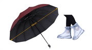 ☔12-Rib Large Foldable Windproof Umbrella