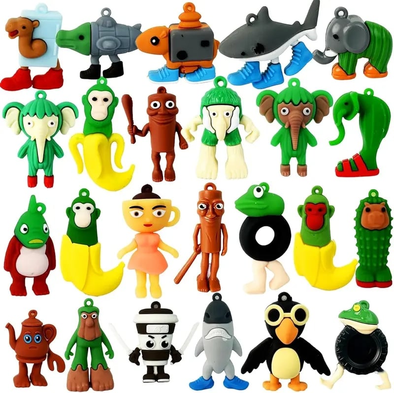 🔥24PCS  Action Figures | DIY Keychain Accessories | Perfect Christmas Gifts