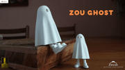 3d printed ghost with feet, Cute Halloween decoration