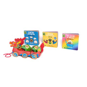 Dragon Boat Book Bundle with Wooden Dragon Boat Pull Along Toy