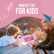 Kids Bump & Go Toy Airplane with LED Lights