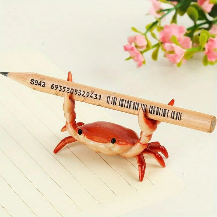 Realistic Crab Shaped Pen Holder, 1 Count Creative Cute Desktop Pen Stand, Decorative Desk Ornament for Office and Home, Desk Accessories, Summer Gifts, Office Stationery Supplies, Room Decor, Fall Decor, Birthday Gifts, Home Decor, Pencil Holder