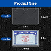New Medicare Card Holder Protector Sleeves, Social Security Card Protector, 24 Mil Clear PVC Water Resistant Plastic Sleeves for New Medicare/Social Security/Business/ID/Credit Cards,CHRISTMAS GIFTS