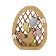 Easter Egg Shaped Wooden Ornament