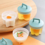 Breakfast Boiled Egg Mold - Set of 4 with Brush