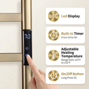 Electric Heated Smart Touch Control Stainless Steel Towel Warmer Rack