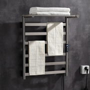 Electric Heated Smart Touch Control Stainless Steel Towel Warmer Rack