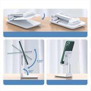 Foldable Desktop Phone Holder, Portable Phone Holder, Multifunctional Phone Stand, Cell Phone Stand, Cellphone Stand, Foldable Mobile Phone Tablet Stand Holder, Angle and Height Adjustable