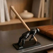 Ninja Pen Holder for Desk, Black Ninja Decor Pen Stand Pencil Holder Desk Accessories for Office Home Classroom