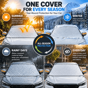 🚗 Magnetic Windshield Cover – All-Season Sun. Snow & Frost Protector for Cars. SUVs & Trucks