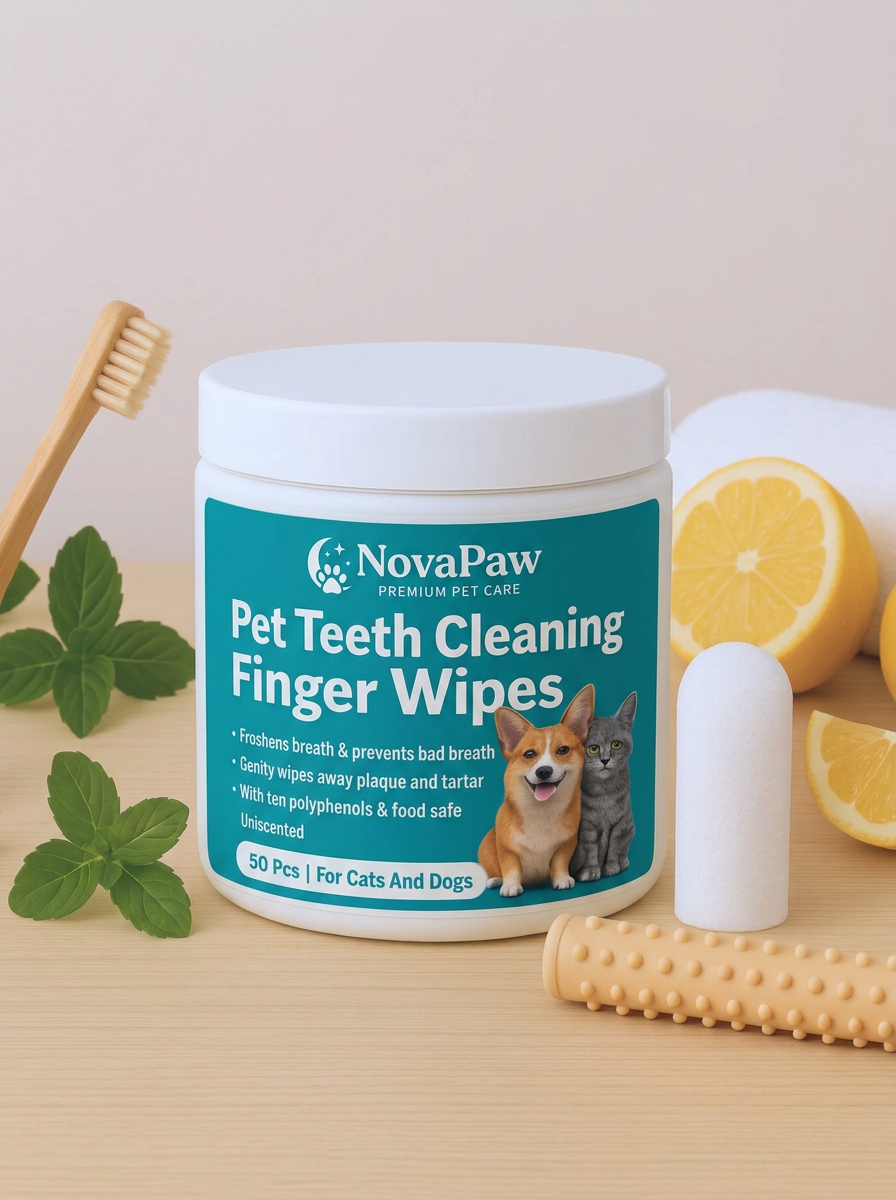 NovaPaw Dental Finger Wipes (3-Pack)