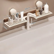🔥Hot selling💥 Walnut Bathroom, Kitchen Suction Cup Shelf