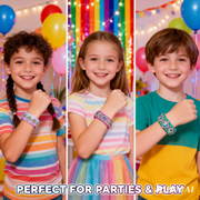 DIY Diamond Bracelet Kit for Kids – Sparkle Gem Craft Set, Makes 2 Wristbands