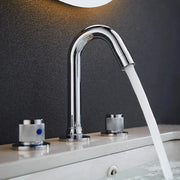 Modern Bathroom Basin Faucet Brass Tap with Handle Water Mixer Tap