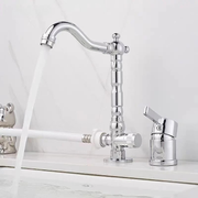 Modern Bathroom Basin Faucet Brass Tap with Handle Water Mixer Tap